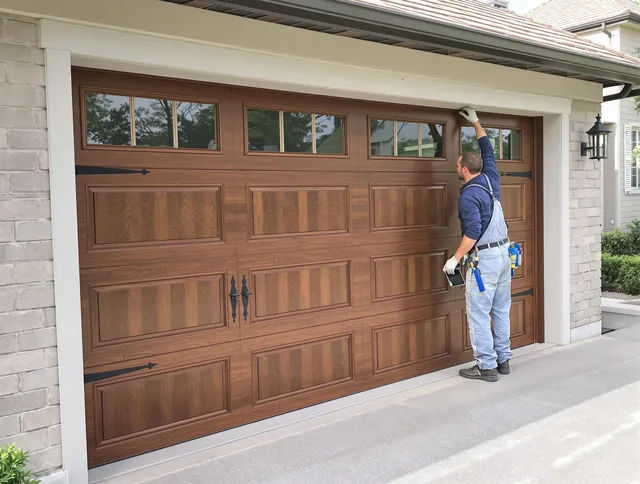 Custom garage door showcase by Barberton Garage Door Repair in Barberton