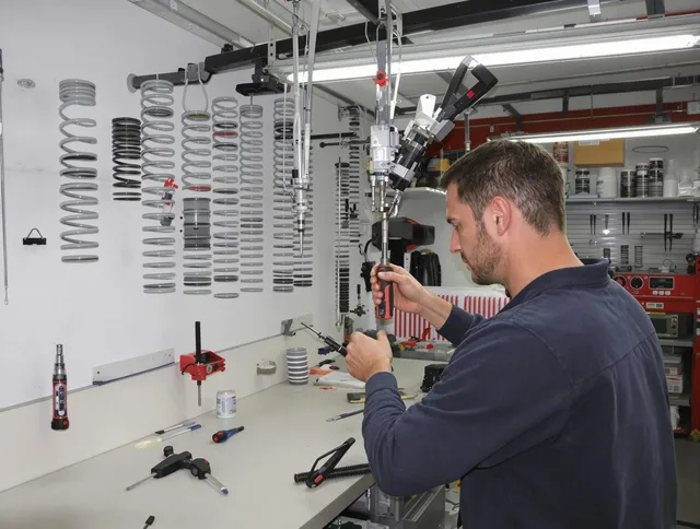 Barberton Garage Door Repair safety certified technician performing precision spring replacement in Barberton